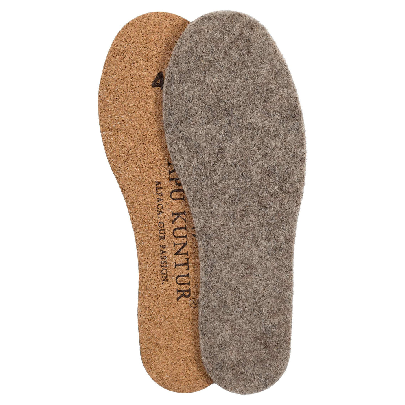 Alpaka Thermosohlen mit Kork