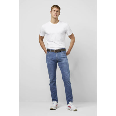 MEYER HOSEN Sommer-Jeans Slim - Light Denim