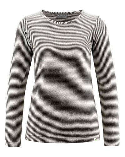 HempAge Damen-Shirt langarm, gestreift