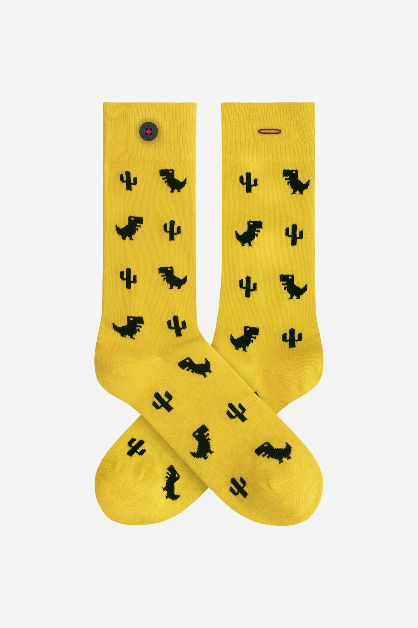 SOCKS-YELLOW DINO