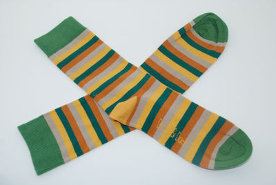 Doris & Dude Bamboo socks Gold Stripes, Damen