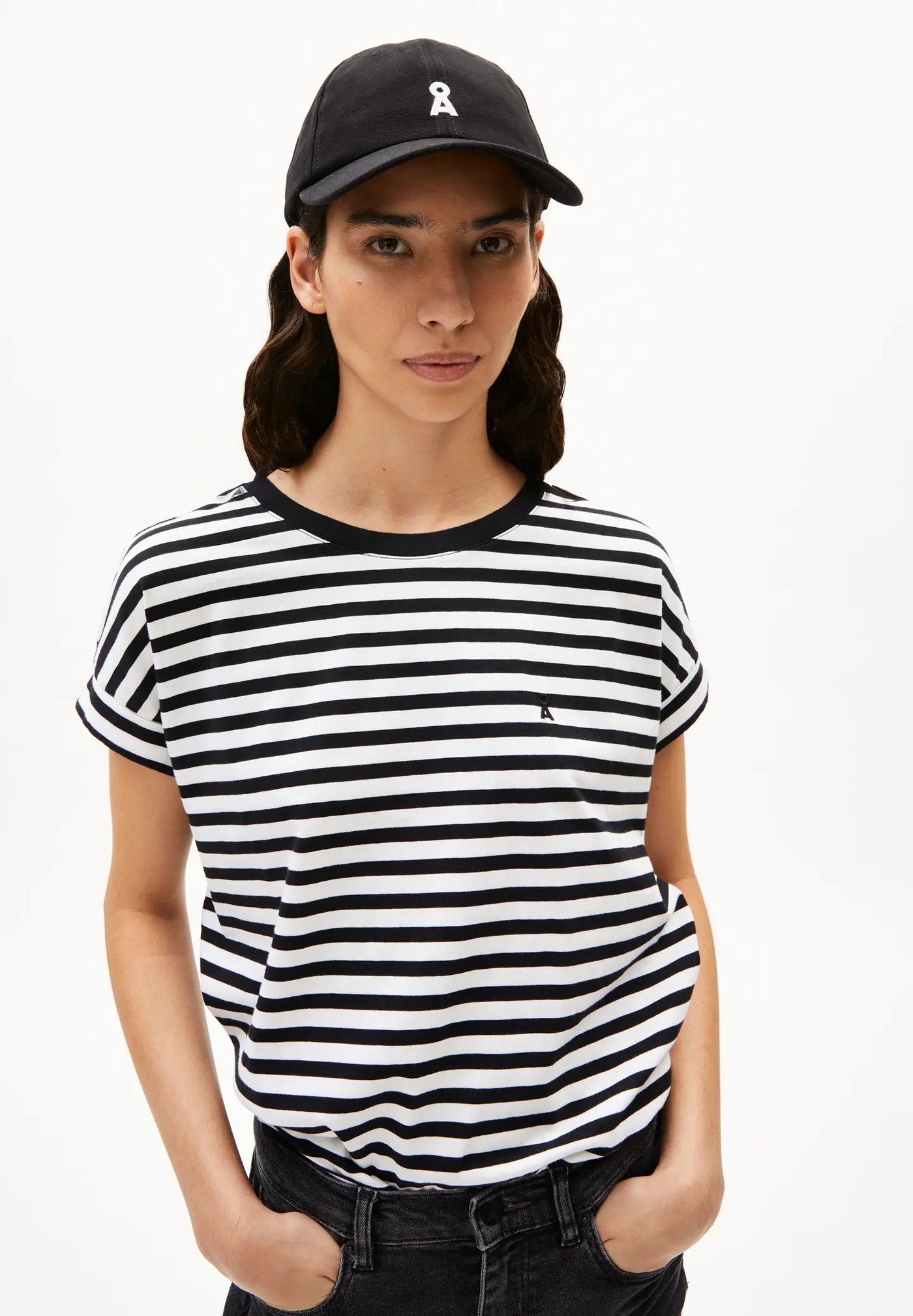 ARMEDANGELS IDAARA STRIPES T-SHIRT LOOSE FIT