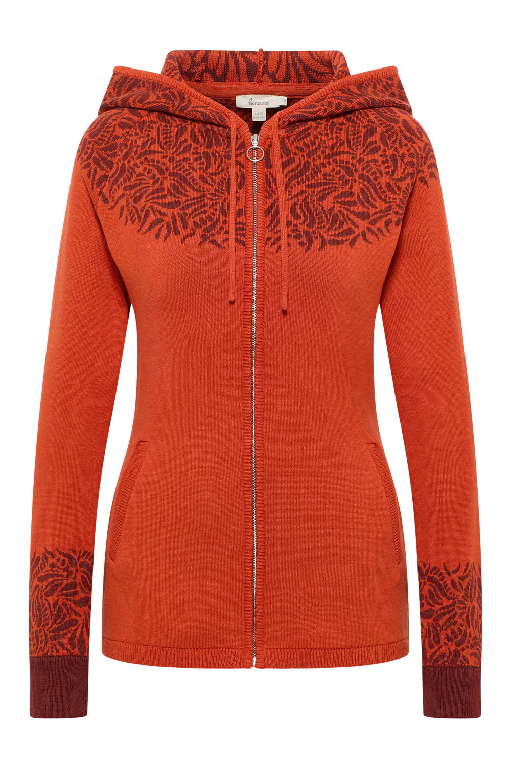 Tranquillo Jaquard-Strickjacke