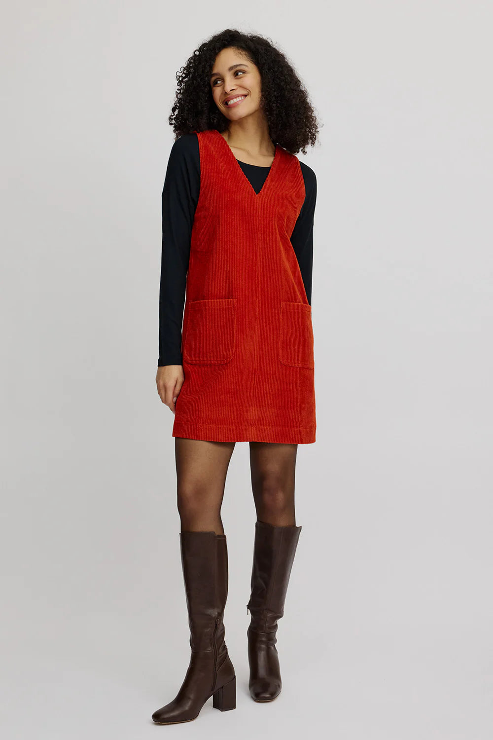 Tranquillo Cordkleid aus Biobaumwolle