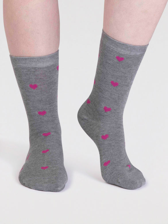 thought Haddie Bamboo Love Heart  Socks