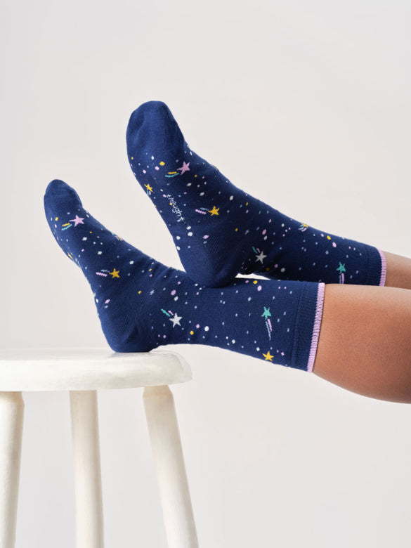 Thought Socks Womens Stars And Moons