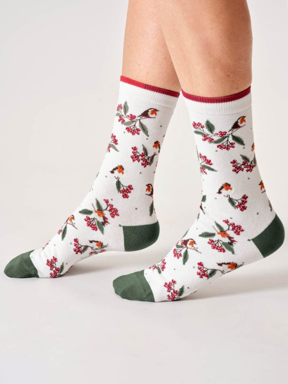 Thought Socks Womens Winter Robin