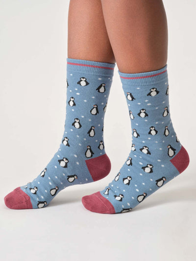 Thought Socks Womens Snowy Penguin