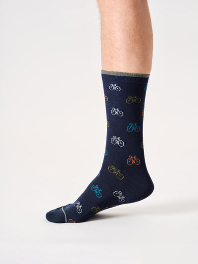 Thought Socks Mens Multi Bike Bamboo