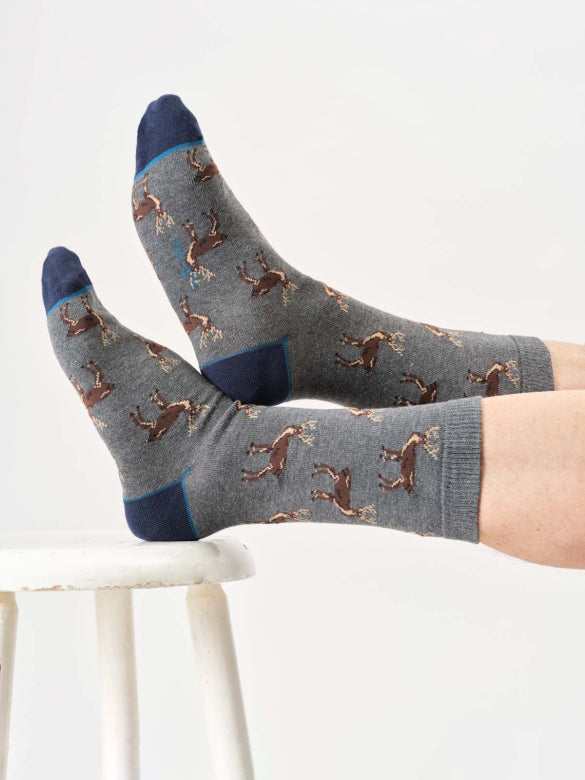 Thought Socks Mens Woodland Stag