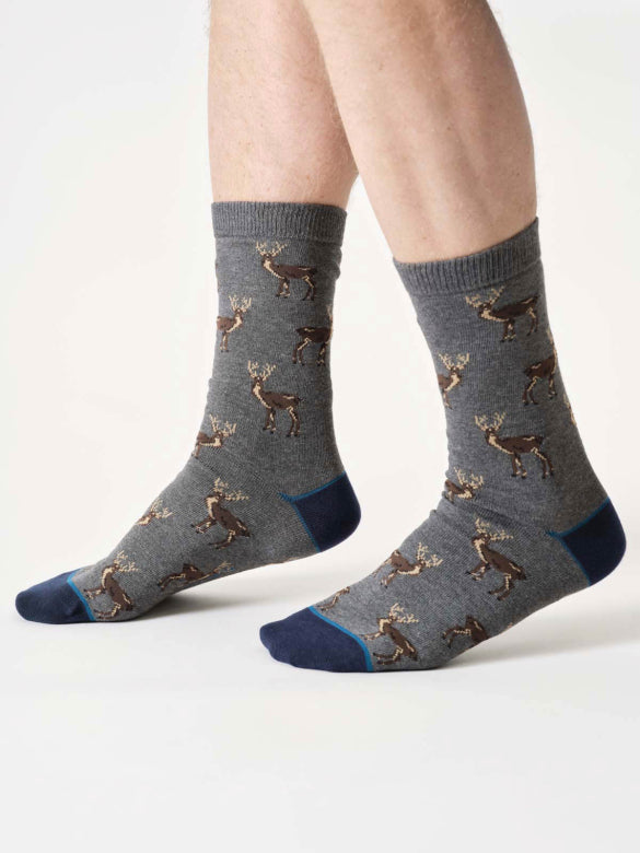 Thought Socks Mens Woodland Stag