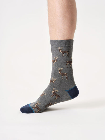 Thought Socks Mens Woodland Stag