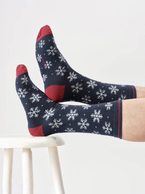 Thought Socks Mens Snowflake