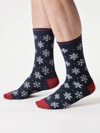 Thought Socks Mens Snowflake