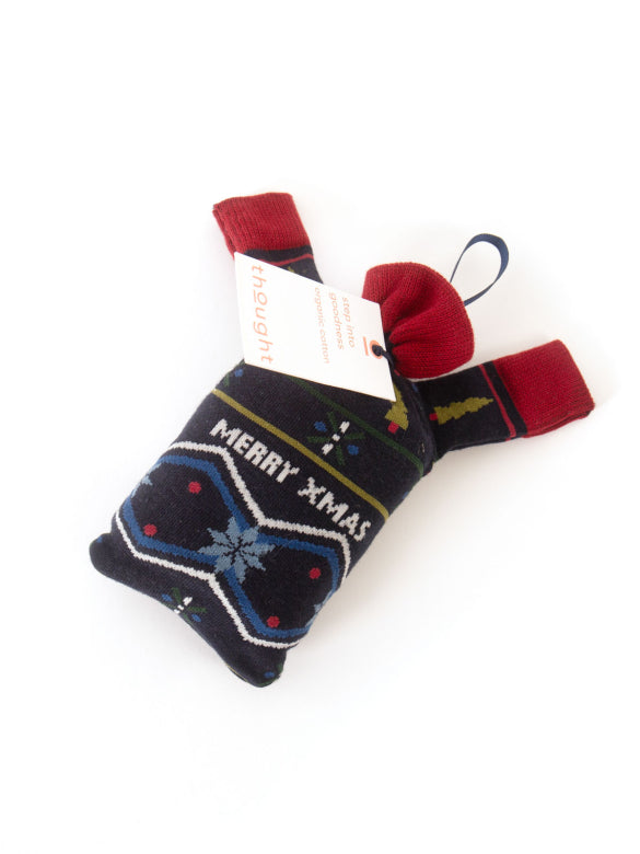 Thought Socks Mens Merry Xmas Hanging Jumper