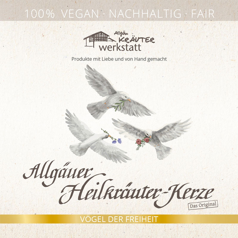 Allgäuer Heilkräuter-Kerze - Glaube