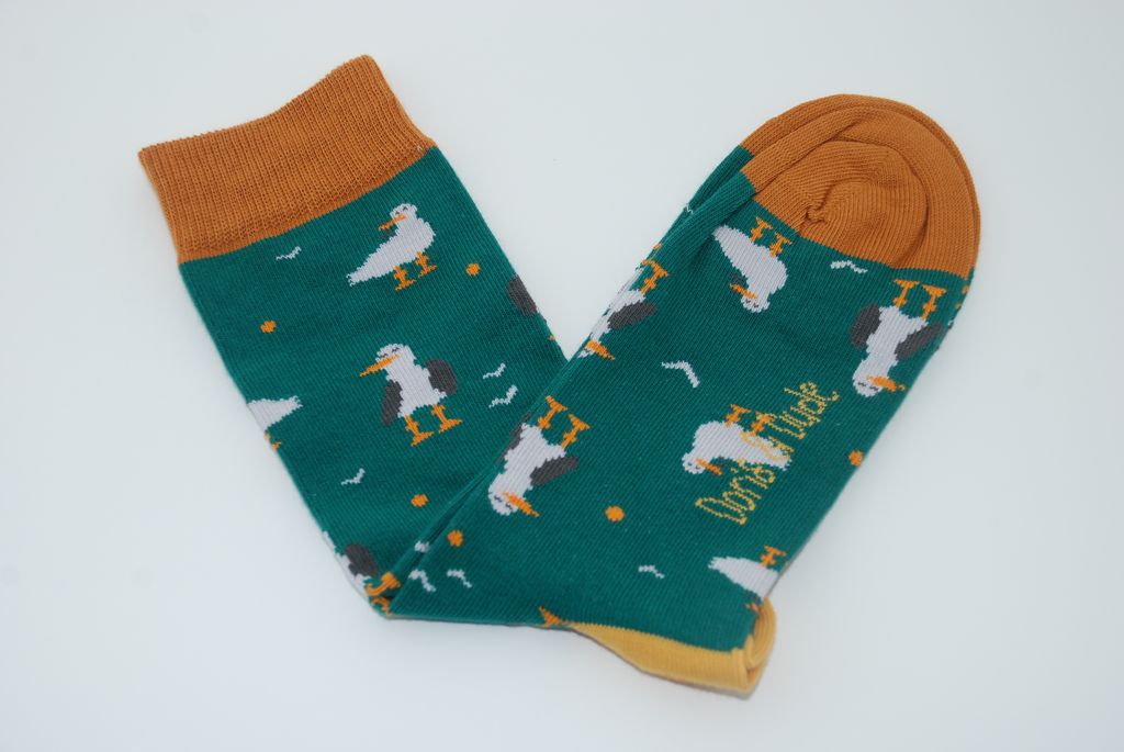 Doris & Dude Bamboo Socks Green Seagull