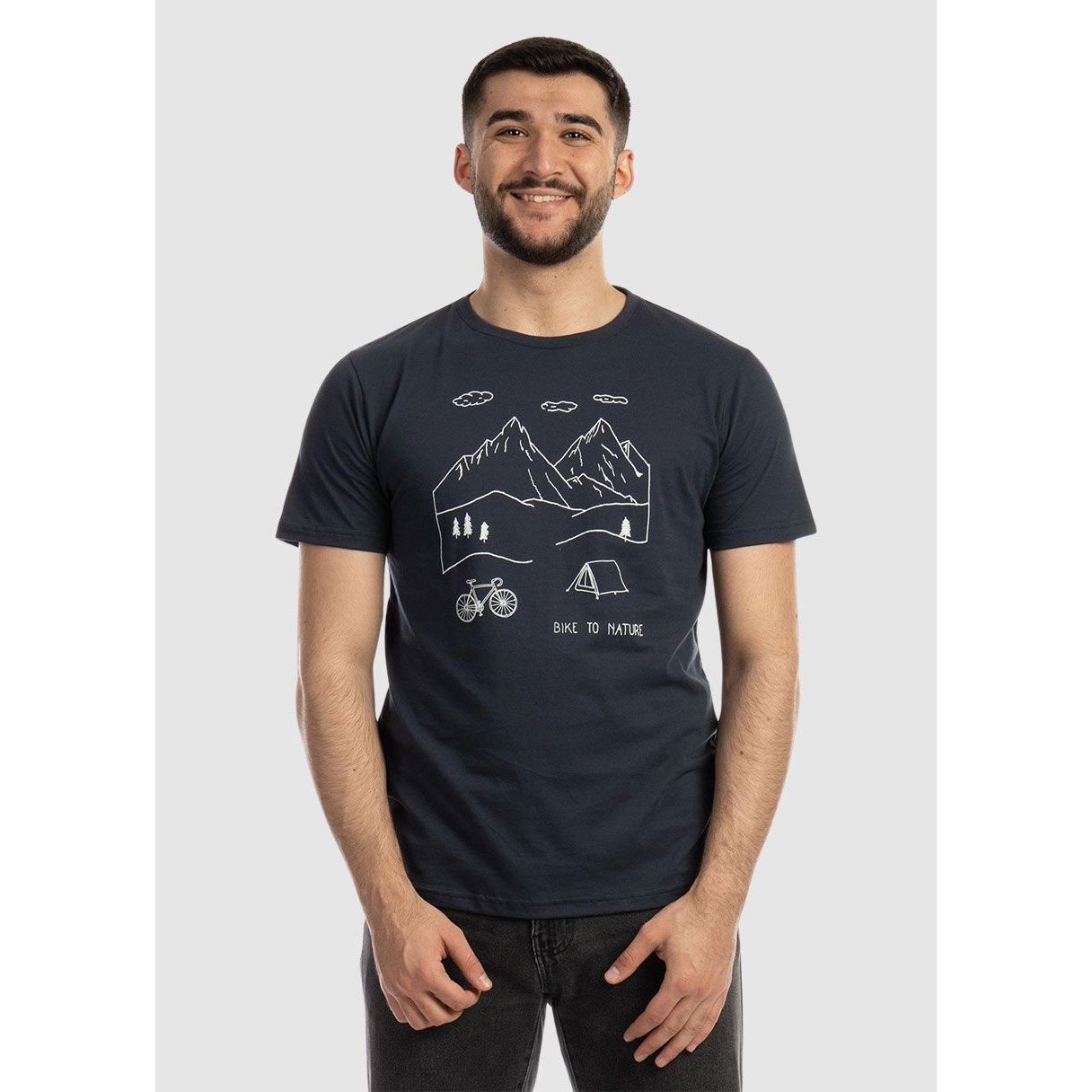 ZERUM T-Shirt Basic Bike to nature