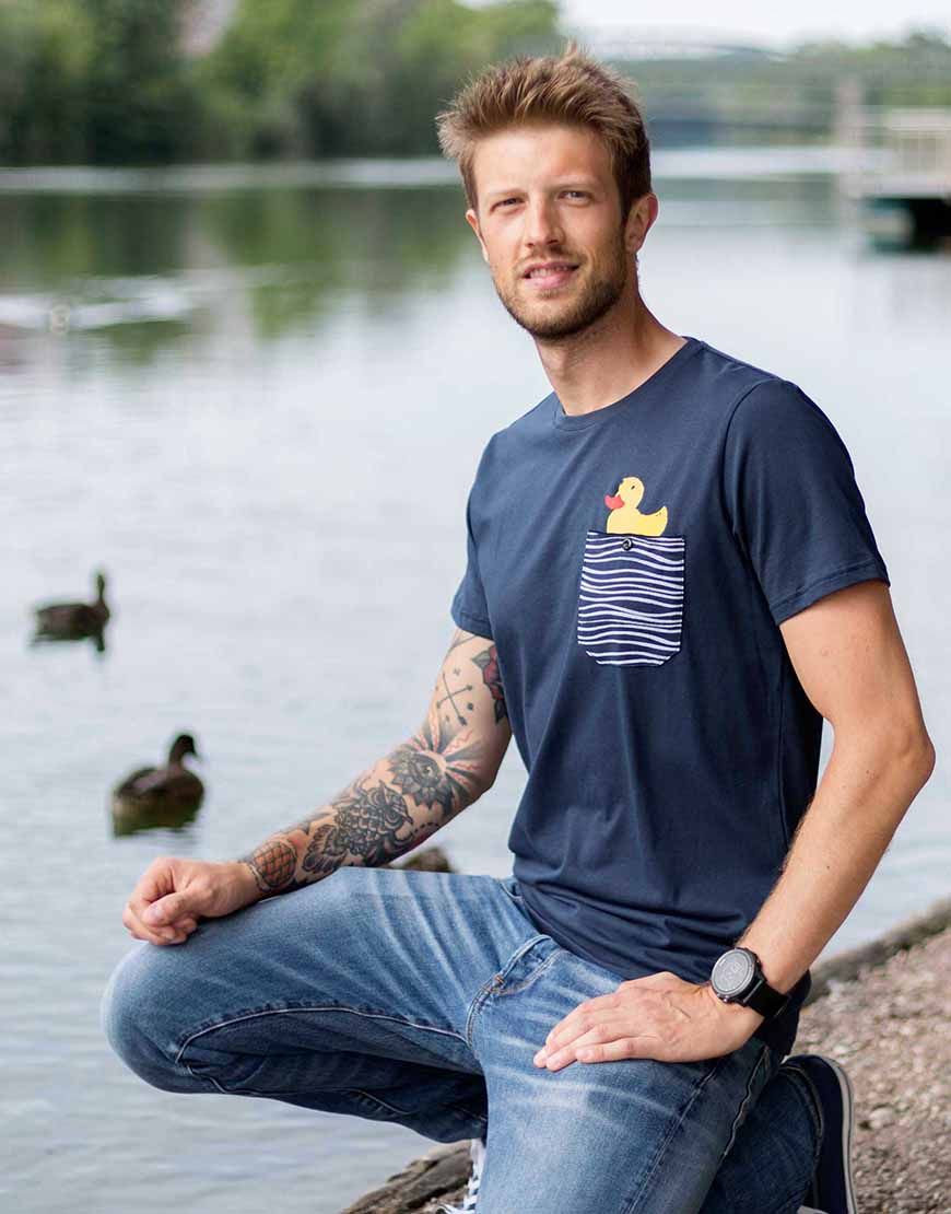 ZERUM Julian Men-T-Shirt Ente