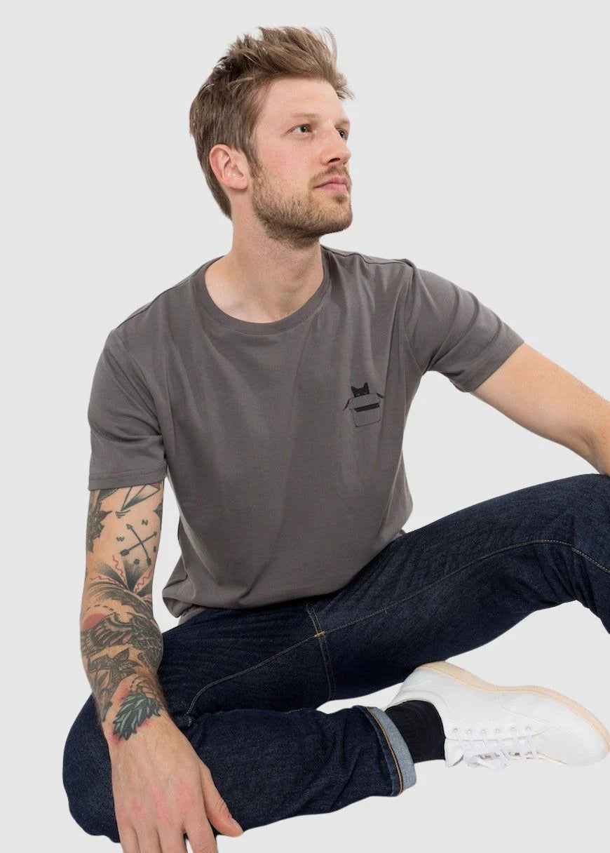 Zerum Julian Men-T-Shirt Cat in the box