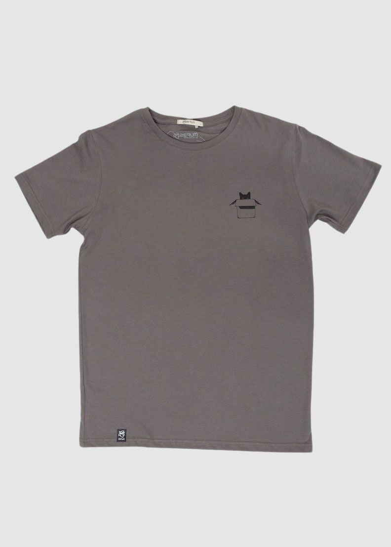 Zerum Julian Men-T-Shirt Cat in the box