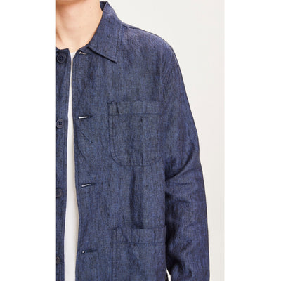 KnowledgeCotton Apparel - Natural linen overshirt