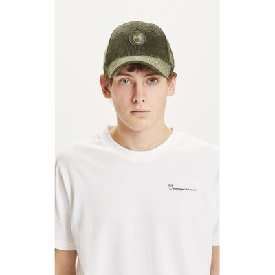KnowledgeCotton Apparel Wales Corduroy Cap #farbe_forrest-night