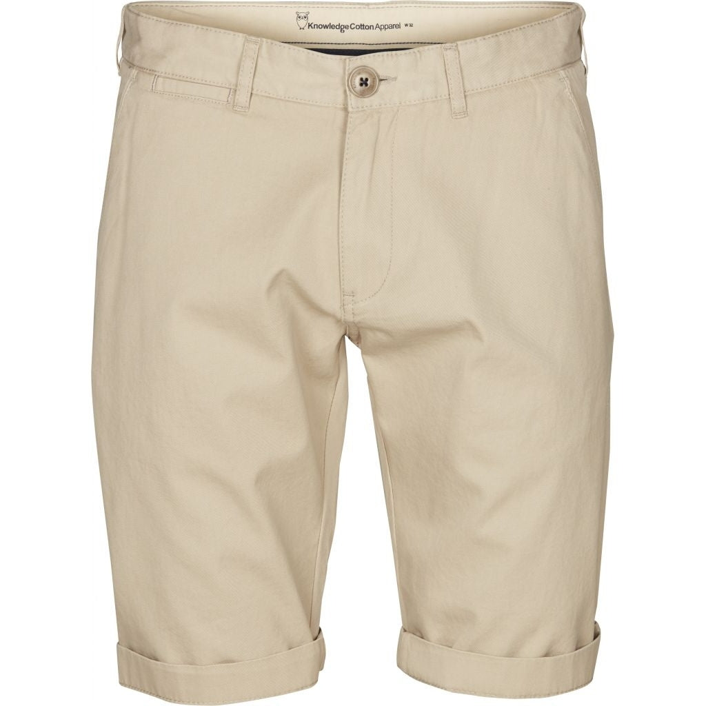 KnowledgeCotton Apparel  CHUCK chino shorts #farbe_light-feather-gray