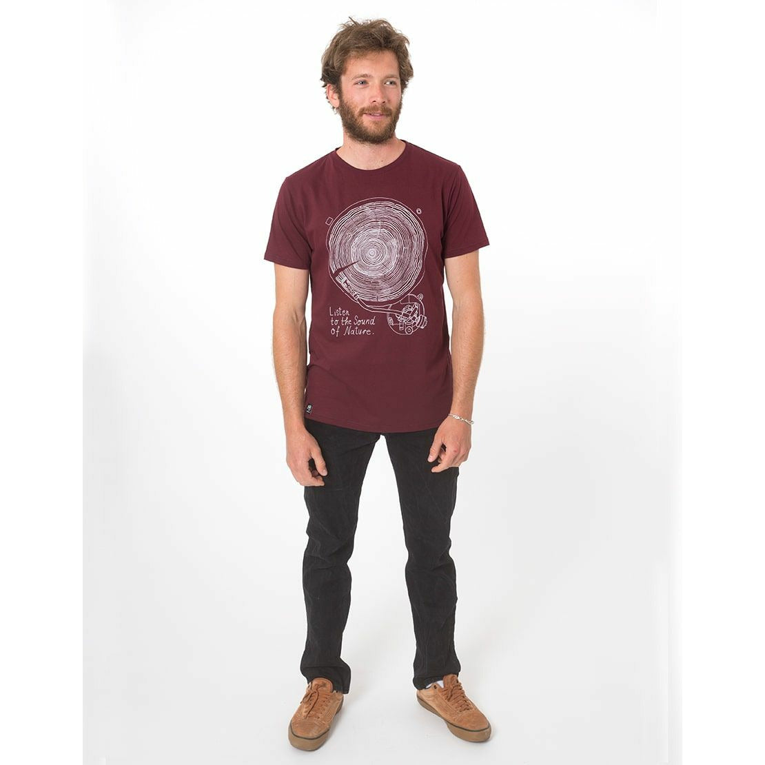 Basic bordeaux Platte Organic Cotton