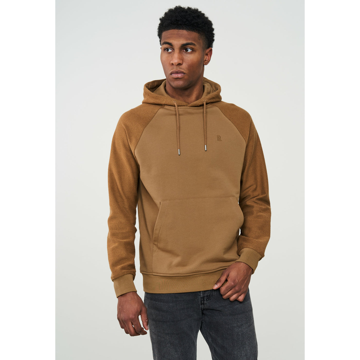 Hoodie Foxglove brown sugar