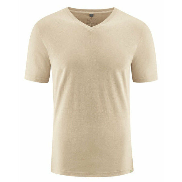 Hanf-T-Shirt V-neck