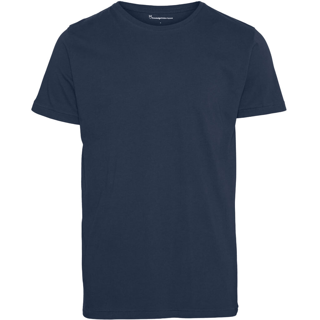 KnowledgeCotton Apparel  ALDER basic tee #farbe_total-eclipse