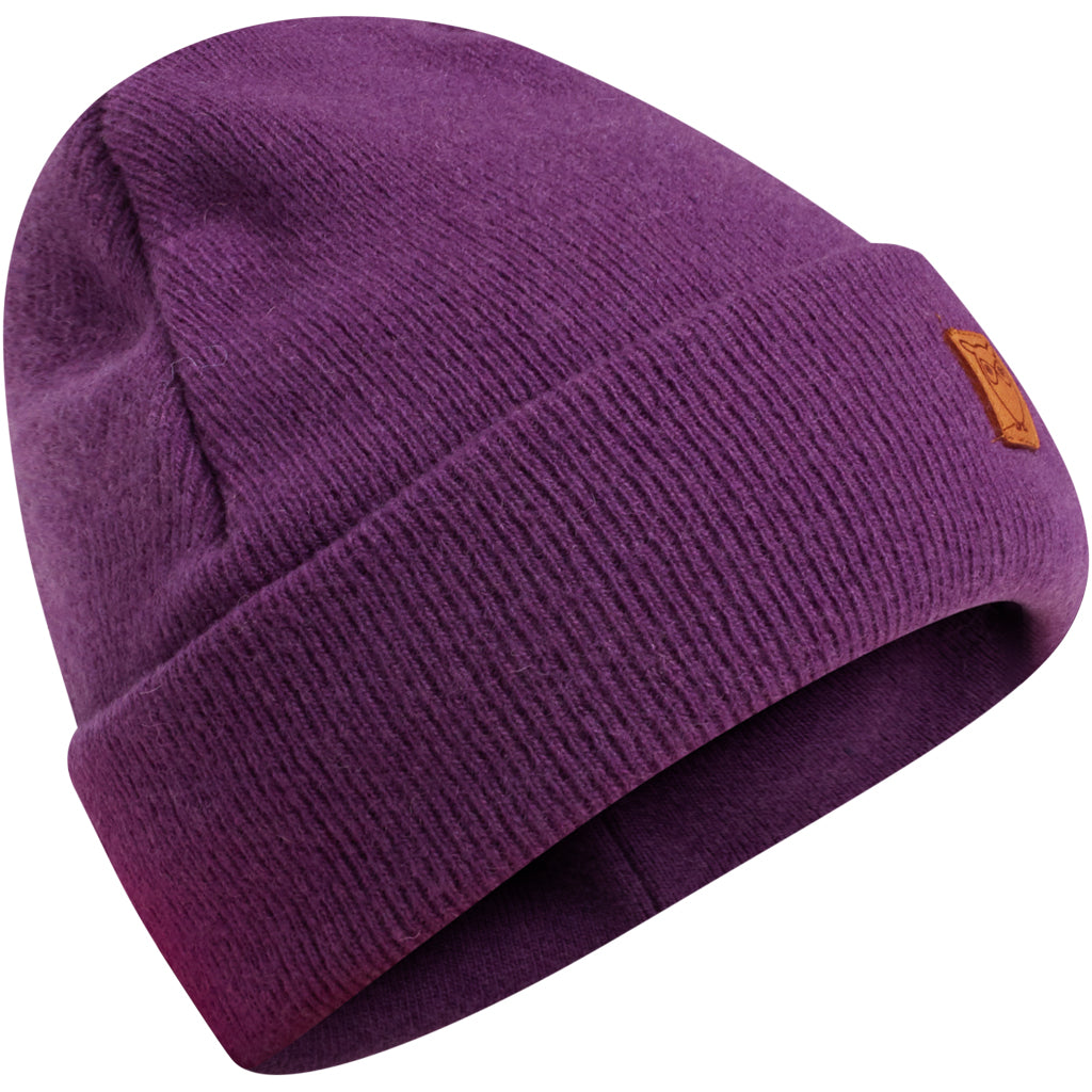 KnowledgeCotton Apparel  LEAF organic wool beanie #farbe_royal-purple