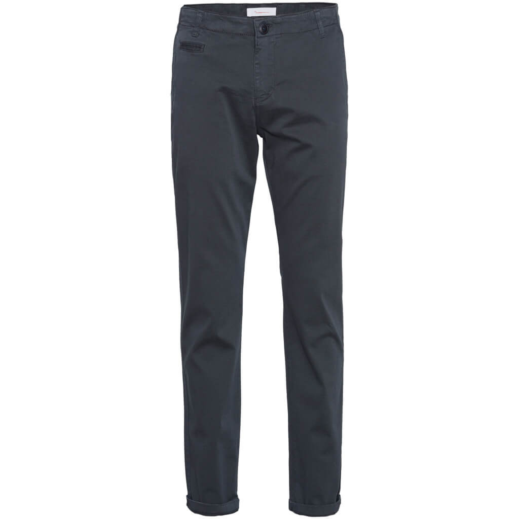 KnowledgeCotton Apparel  CHUCK regular stretched chino pant #farbe_total-eclipse