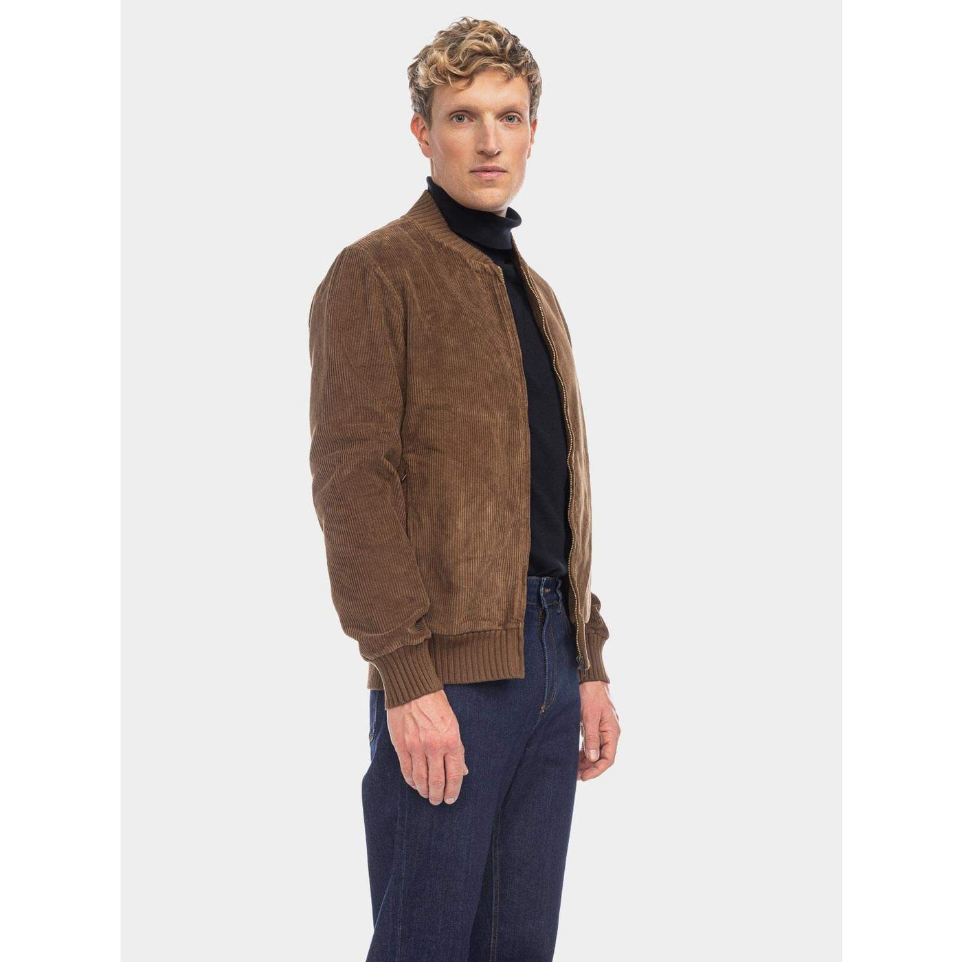 Pelle - Cordjacke aus Bio-Baumwolle in Braun, GOTS