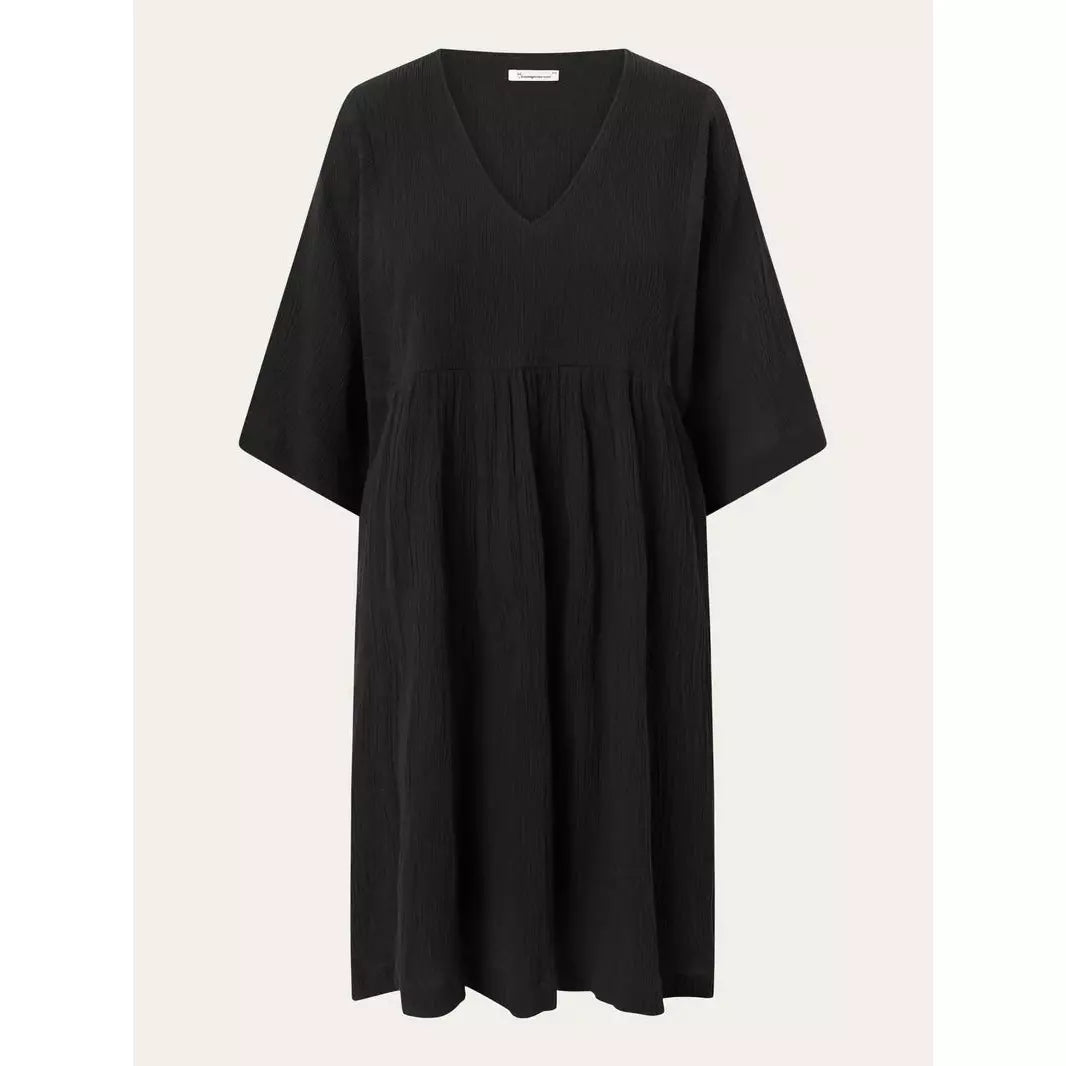 COTTON CREPE A-SHAPE DRESS