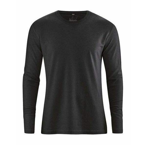 HempAge - Basic Langarmshirt #farbe_black