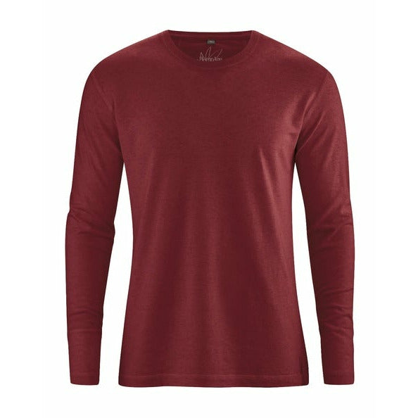 HempAge - Basic Langarmshirt #farbe_chestnut