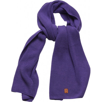 KnowledgeCotton Apparel  JUNIPER ribbing scarf #farbe_royal-purple