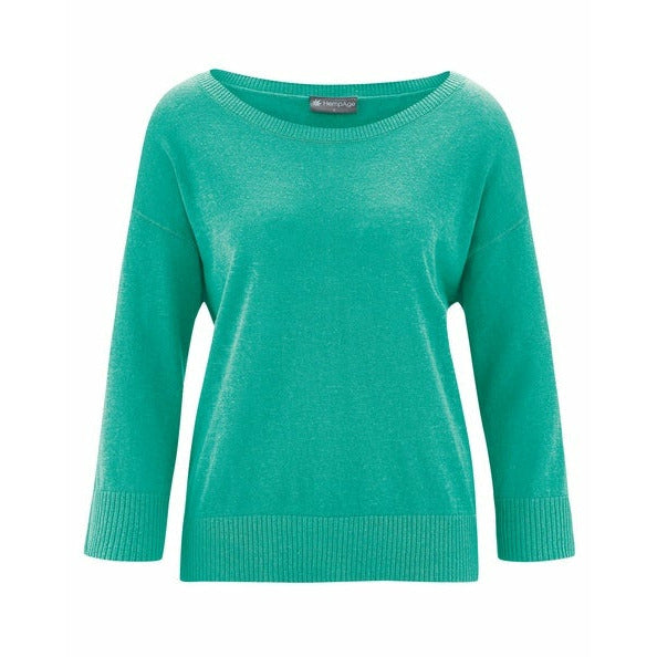 HempAge - Leichter Pullover #farbe_emerald