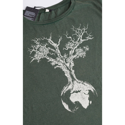 Fairwear Organic Shirt Men Stone Washed Green Weltenbaum