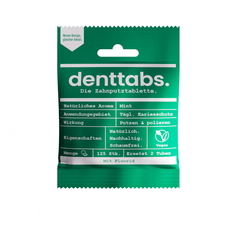 Denttabs Zahnputztabletten mit Fluorid