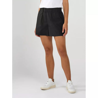 POPLIN ELASTIC WAIST SHORTS