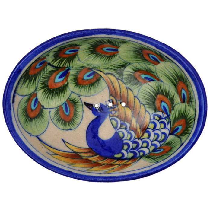 Seifenschale /Blue Pottery