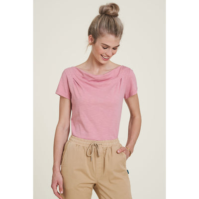 Shirt mit Wasserfallausschnitt