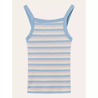STRIPED RIB STRAP TOP