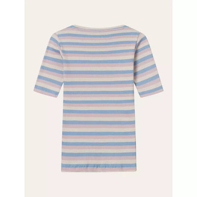 STRIPED RIB T-SHIRT