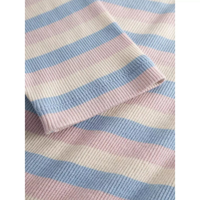 STRIPED RIB T-SHIRT