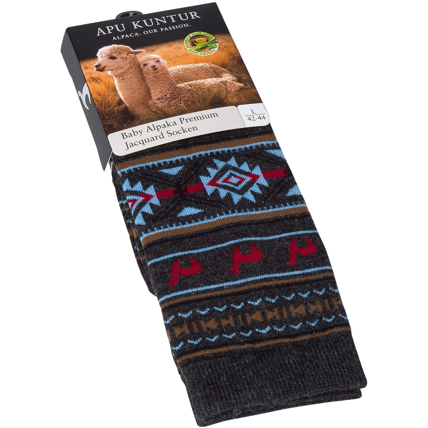 Baby Alpaka Premium Jacquard Socken unisex