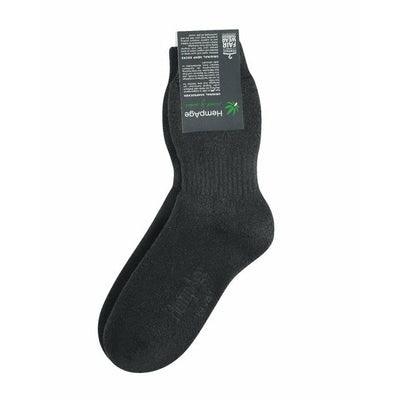 HempAge - Frottee Socken #farbe_black